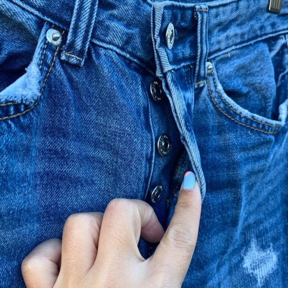 H&M &Denim Boyfriend Jeans 24 - Picture 3 of 8